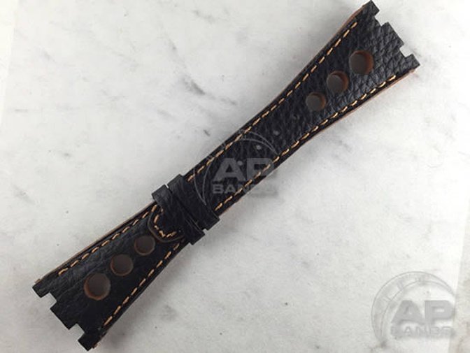 Prototipo Monaco Black Rose Gold Racing Strap For Audemars Piguet Royal Oak Offshore