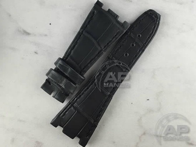 Capolavoro Smoke Grey Alligator Strap For Audemars Piguet Royal Oak Offshore