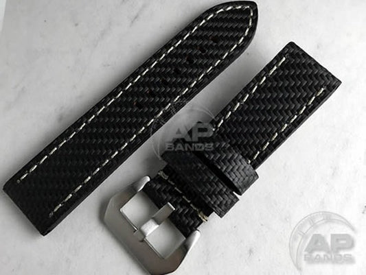 AP Bands 100% Genuine Carbon Fiber Strap For Panerai Watches 44mm