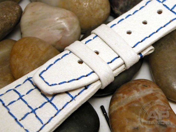 Prototipo Ragnatela White Strap Bl Stitch For Audemars Piguet Royal Oak Offshore Similar to Montoya