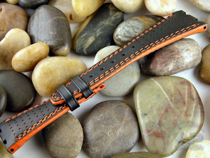 Prototipo Doppio Buco Orange Race Strap For Audemars Piguet Royal Oak Offshore Newer Case