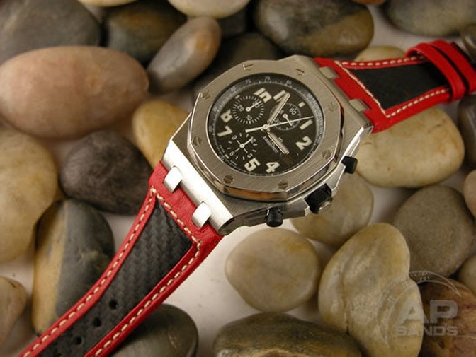 Prototipo Extreme Red Carbon Strap For Audemars Piguet Royal Oak Offshore