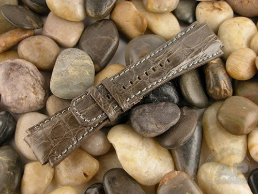 Prototipo Vintage Brown Grey Crocodile Strap For Audemars Piguet Royal Oak Offshore T3, Shaq, Legacy