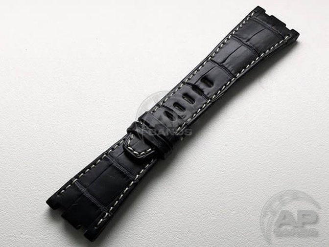 Capolavoro Black Alligator Strap For Audemars Piguet Royal Oak Offshore 26470 42mm