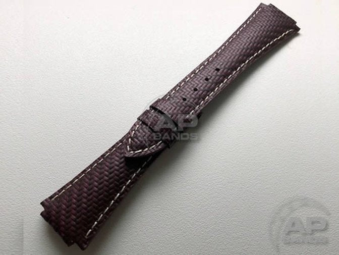 AP Bands 100% Genuine Red Carbon Fiber Strap For Audemars Piguet Royal Oak Offshore 42mm End Of Days