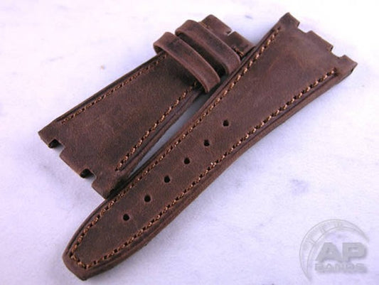 Decantare Cocoa Vintage Grain Calf Strap For Audemars Piguet Royal Oak Offshore