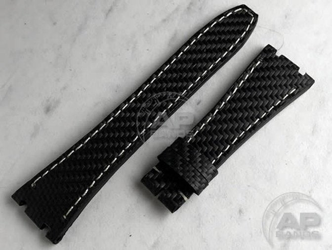 AP Bands 100% Genuine Carbon Fiber Strap For Audemars Piguet Royal Oak 15300 15400 26320 26300