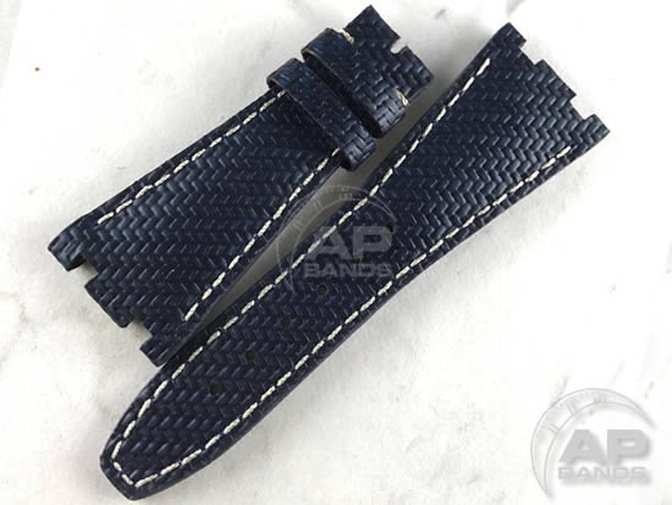 AP Bands 100% Genuine Blue Carbon Fiber Strap For Audemars Piguet Royal Oak Offshore 42mm