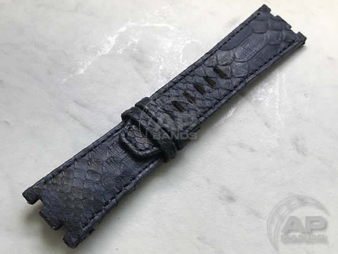 Pitone Blue Python Strap For Audemars Piguet Royal Oak Offshore 44mm Chronograph 26400