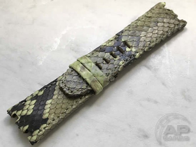 Pitone Lime Green Python Strap For Audemars Piguet Royal Oak Offshore 44mm Chronograph 26400