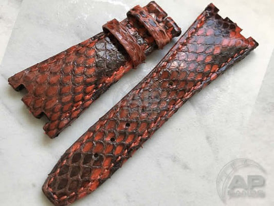 Pitone Orange Python Strap For Audemars Piguet Royal Oak Offshore