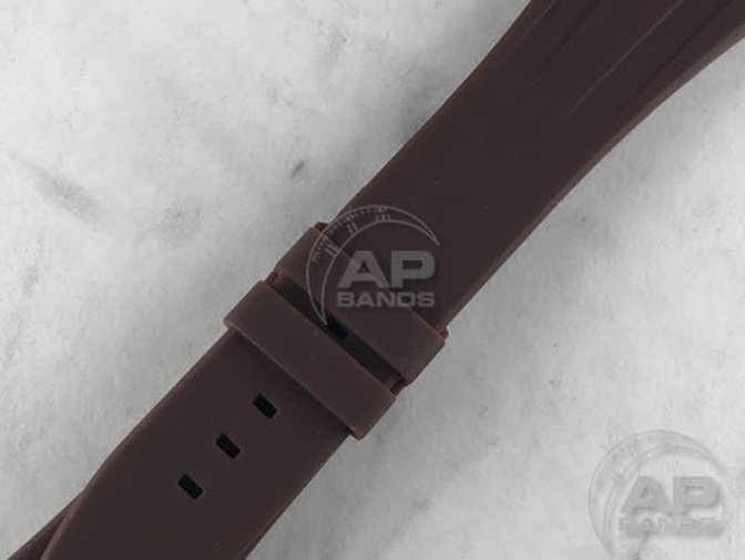 Scuta 100% Rubber Strap Brown For Audemars Piguet Royal Oak Offshore