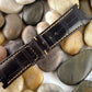 Wider 24mm Taper Capolavoro Dark Brown Alligator Strap For Audemars Piguet Royal Oak Offshore