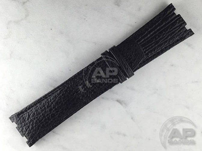 Wider 24mm Taper Lungomare Black Shark Strap For Audemars Piguet Diver OEM Buckle