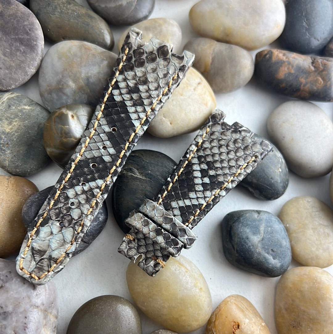 AP Bands Open Box 4 Grey Python Strap For Audemars Piguet Royal Oak Offshore