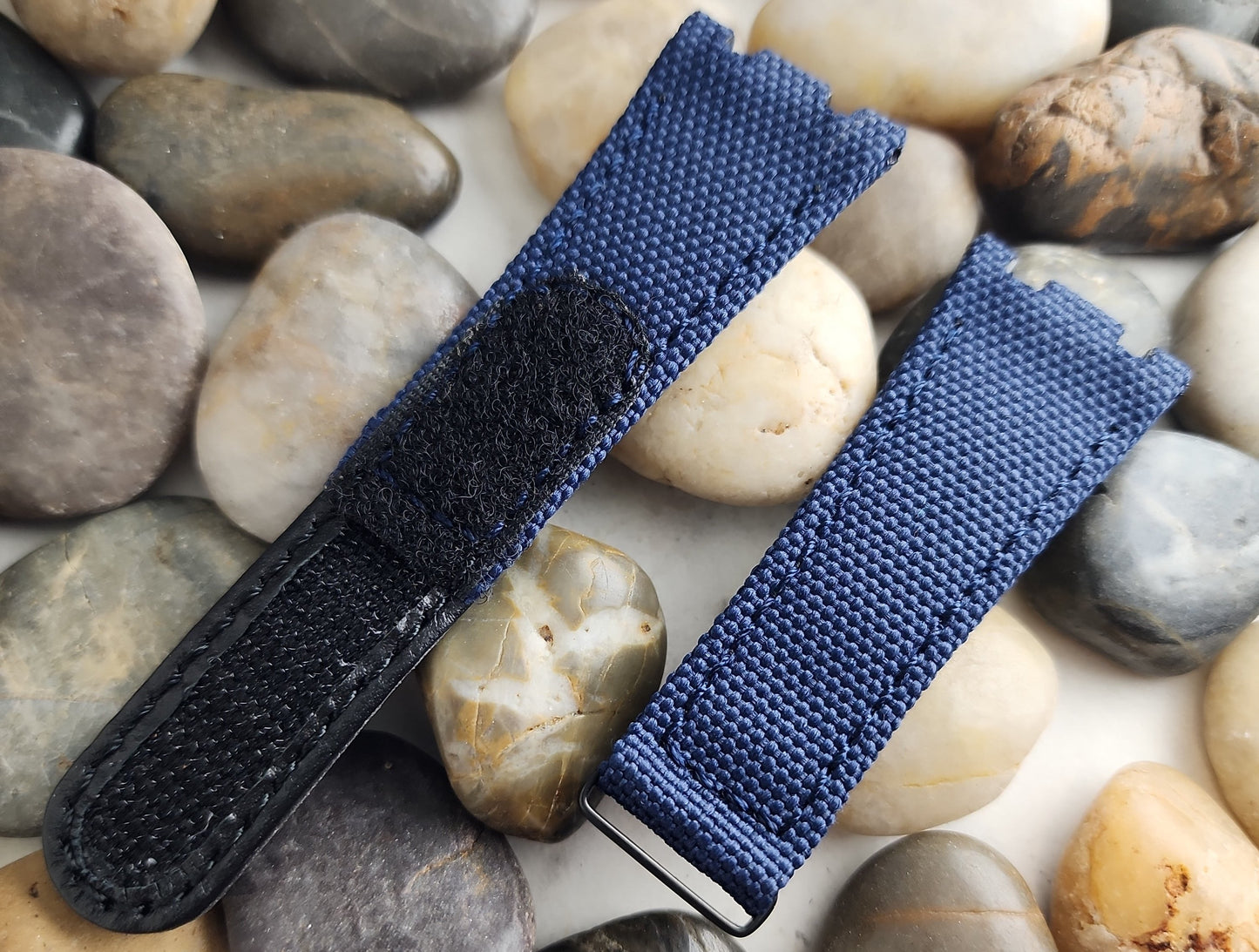 AP Bands Blue Velcro Style Nylon Strap For Audemars Piguet Royal Oak 39mm and 41mm 15300 15510 15400 15202 26135 26420 26120