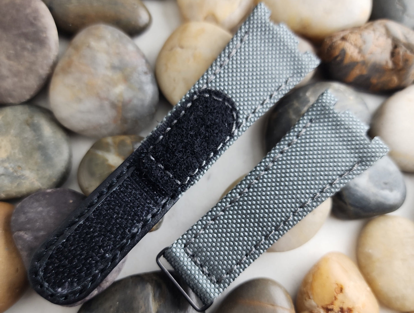 AP Bands Grey Velcro Style Nylon Strap For Audemars Piguet Royal Oak 39mm and 41mm 15300 15510 15400 15202 26135 26420 26120