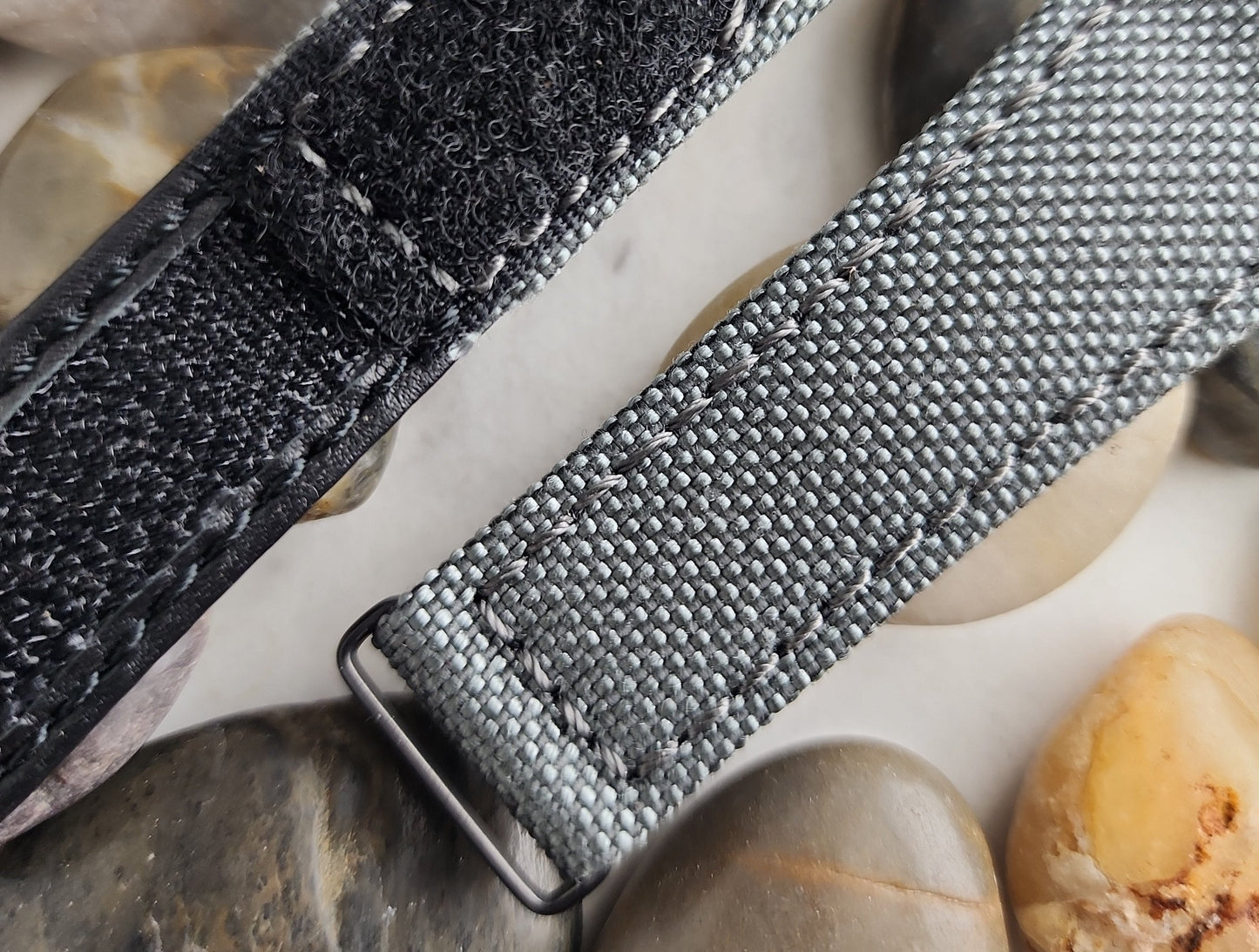 AP Bands Grey Velcro Style Nylon Strap For Audemars Piguet Royal Oak 39mm and 41mm 15300 15510 15400 15202 26135 26420 26120