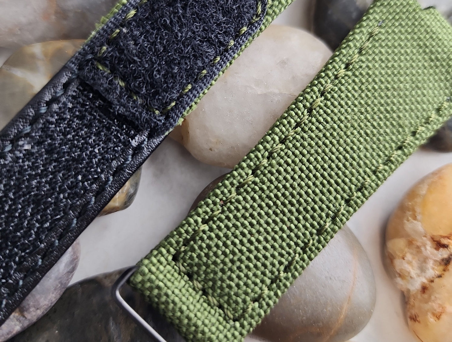 AP Bands Olive Velcro Style Nylon Strap For Audemars Piguet Royal Oak 39mm and 41mm 15300 15510 15400 15202 26135 26420 26120