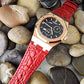 Capolavoro Red Crocodile Leather Strap For Audemars Piguet Royal Oak 39mm 41mm