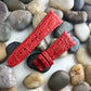 AP Bands Open Box 11 Red Crocodile Strap For Audemars Piguet Royal Oak 15300 15400