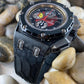 Pitone Black Python Leather Strap For Audemars Piguet Royal Oak Offshore 44mm Chronograph 26400