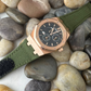 AP Bands Olive Velcro Style Nylon Strap For Audemars Piguet Royal Oak 39mm and 41mm 15300 15510 15400 15202 26135 26420 26120