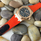 AP Bands Orange Velcro Style Nylon Strap For Audemars Piguet Royal Oak 39mm and 41mm 15300 15510 15400 15202 26135 26420 26120