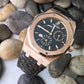 Pitone Dark Brown Python Leather Strap For Audemars Piguet Royal Oak 15300 15400