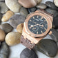 AP Bands Brown Polished Stingray Leather Strap For Audemars Piguet Royal Oak 39mm and 41mm