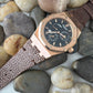 AP Bands Brown Polished Stingray Leather Strap For Audemars Piguet Royal Oak 39mm and 41mm