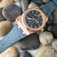 AP Bands Light Blue Polished Stingray Leather Strap For Audemars Piguet Royal Oak 39mm and 41mm