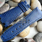 Lucertole Shiny Electric Blue Lizard Leather Strap For Audemars Piguet Royal Oak Offshore 42mm