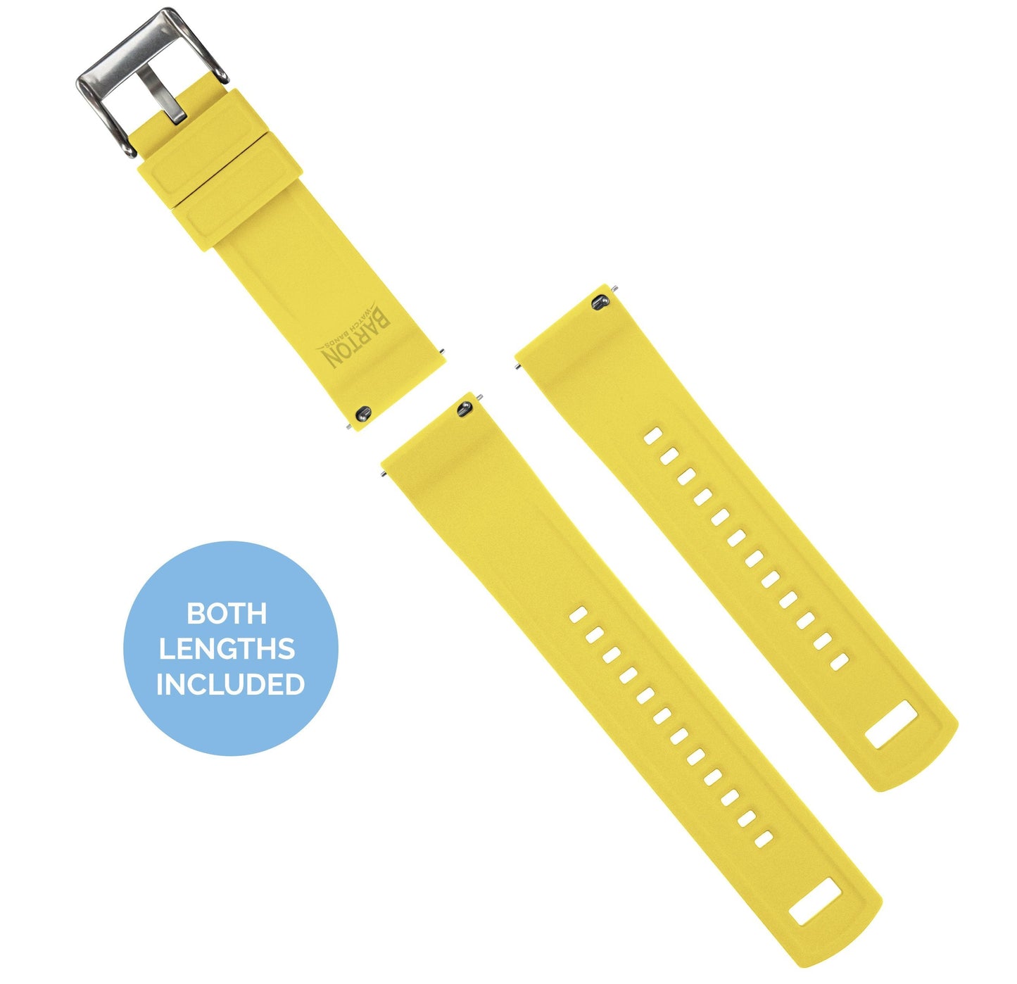 Omega Moonswatch Elite Silicone Black Top Yellow Bottom Watch Band