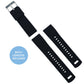 Black Top Army Green Bottom Elite Silicone Watch Band