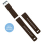 Brown Top Khaki Bottom Elite Silicone Watch Band