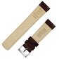 Coffee Brown Alligator Grain Leather Watch Band