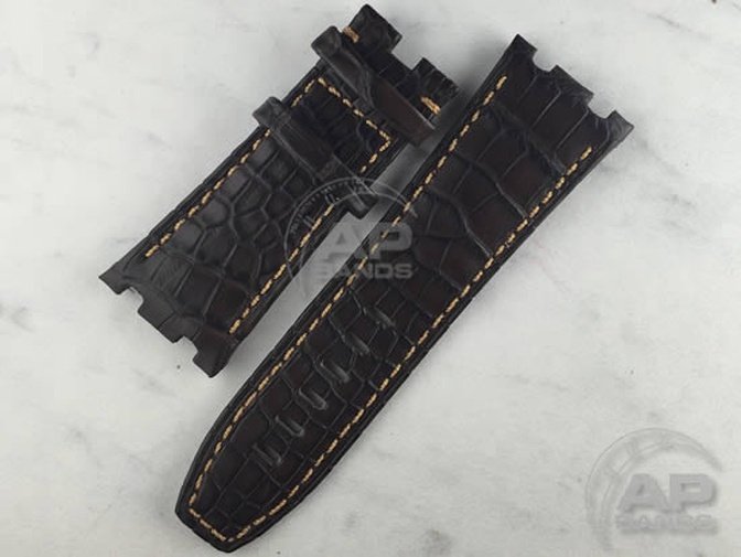 Capolavoro Brown Alligator Strap For Audemars Piguet Royal Oak Offshore 44mm Chronograph 26400