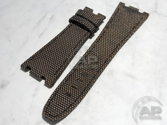 Prototipo 100% Waterproof Lifevest Nylon Brown For Audemars Piguet Royal Oak Offshore 26470