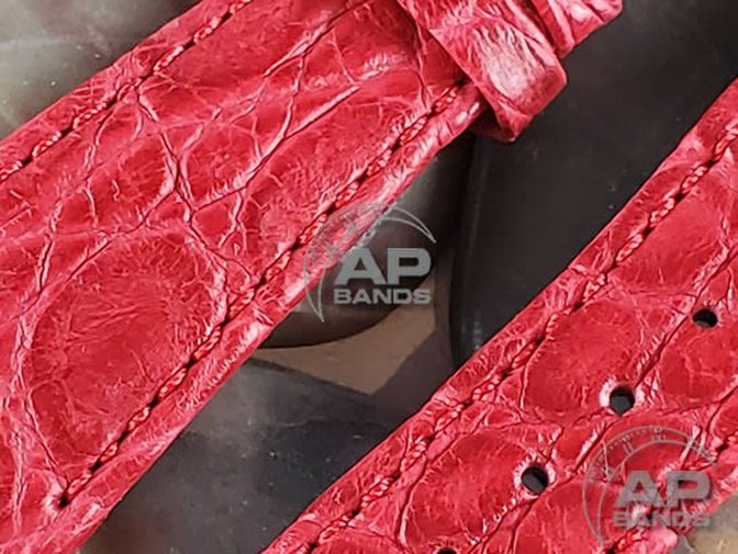 Capolavoro Red Crocodile Strap For Audemars Piguet Royal Oak 39mm 41mm