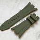 Scuta 100% Rubber Strap Military Olive Green For Audemars Piguet Royal Oak Offshore