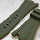 Scuta 100% Rubber Strap Military Olive Green For Audemars Piguet Royal Oak Offshore