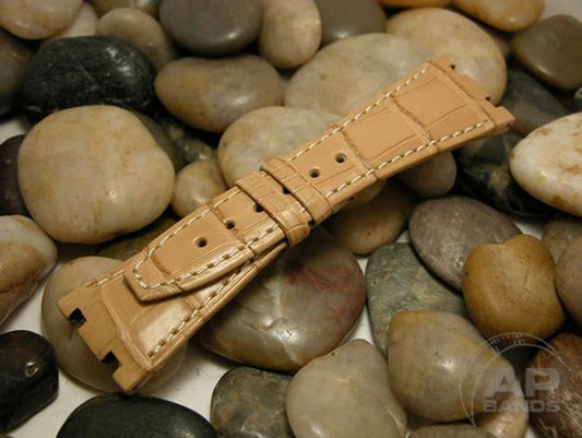 Capolavoro Caramel Alligator Strap For Audemars Piguet Royal Oak Offshore