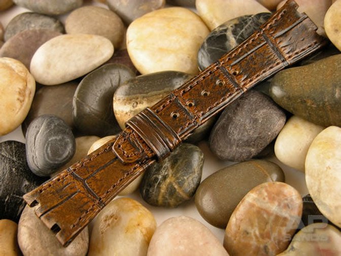 Capolavoro Vintage Golden Brown Alligator Strap For Audemars Piguet Royal Oak Offshore