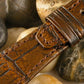 Capolavoro Vintage Golden Brown Alligator Strap For Audemars Piguet Royal Oak
