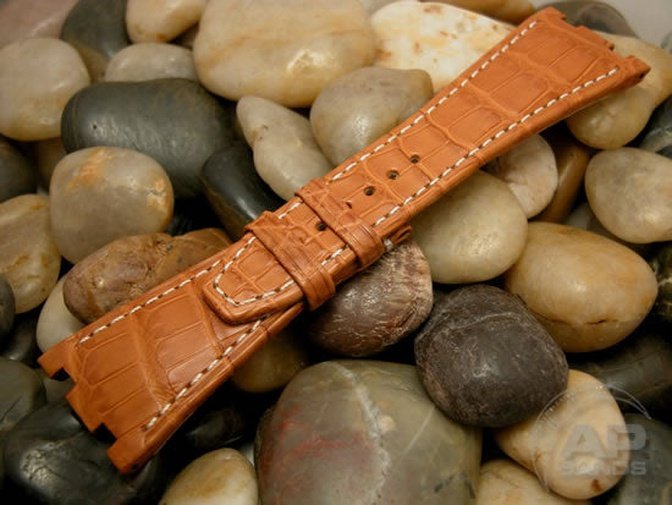 Capolavoro Honey Brown Alligator Strap For Audemars Piguet Royal Oak Offshore