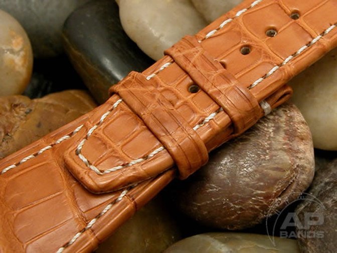 Capolavoro Honey Brown Alligator Strap For Audemars Piguet Royal Oak Offshore