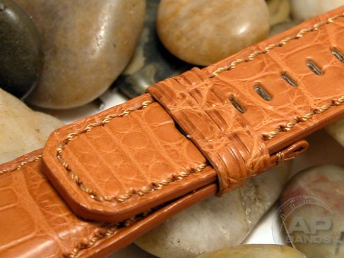 Capolavoro Honey Brown Alligator Strap For Audemars Piguet Royal Oak Offshore T3