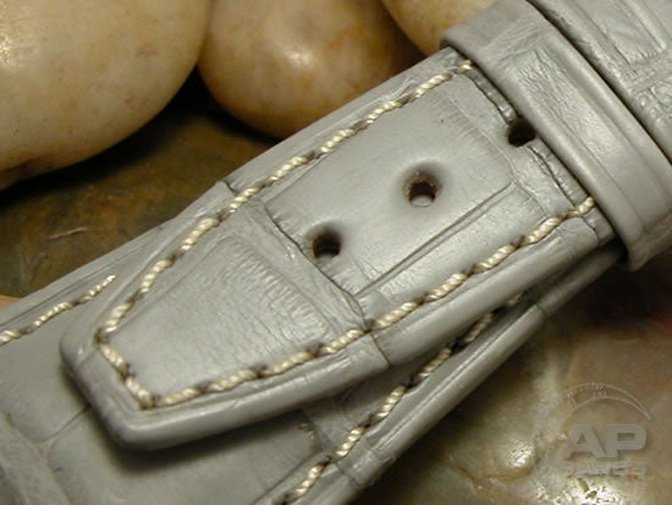 Capolavoro Light Grey Alligator Strap For Audemars Piguet Royal Oak Offshore