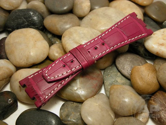 Capolavoro Pomegranate Alligator Strap For Audemars Piguet Royal Oak Offshore